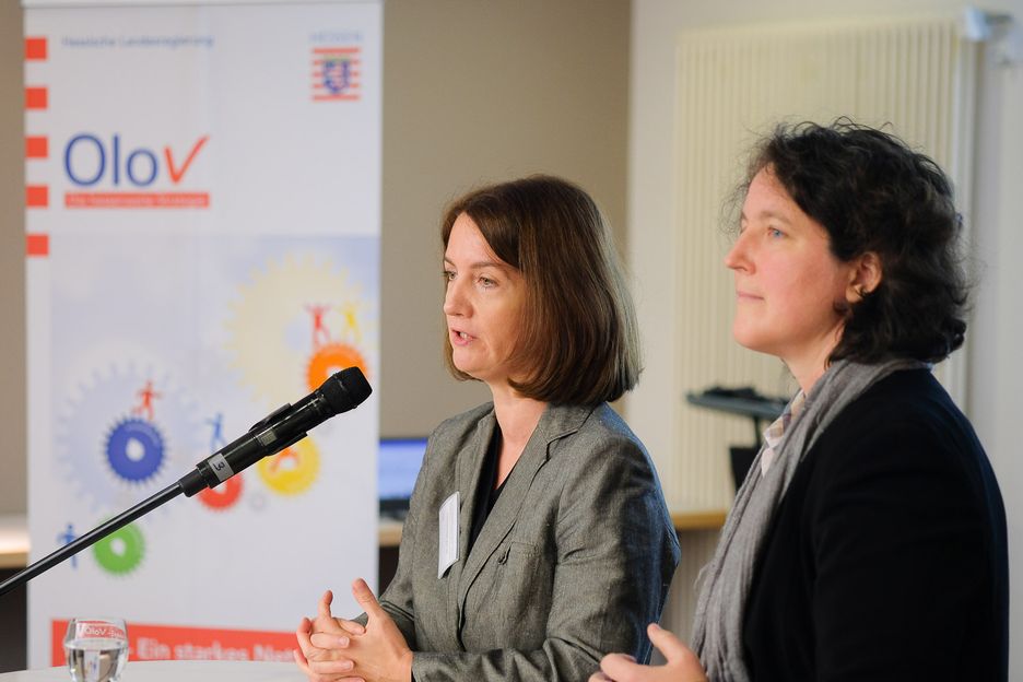 Nicole Hannemann und Hilke Smit-Schädla, die neuen Leiterinnen des Referats Berufliche Bildung im HMWEVL.