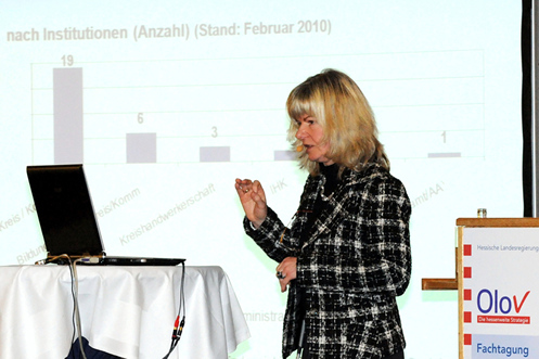 Monika von Brasch (INBAS), Koordinatorin der landesweiten Strategie OloV